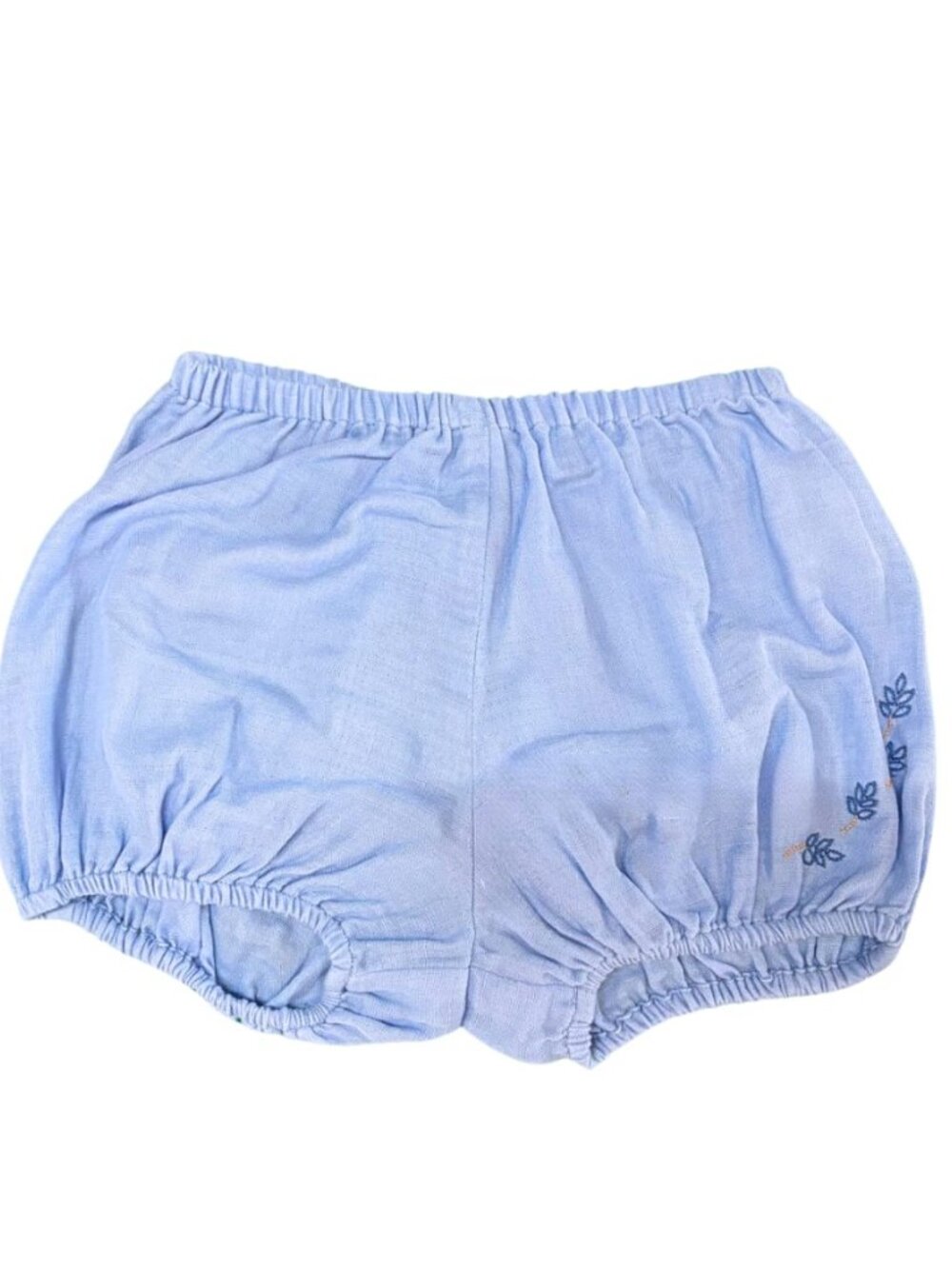 Camille Embroidered Bloomers - Azure Blue